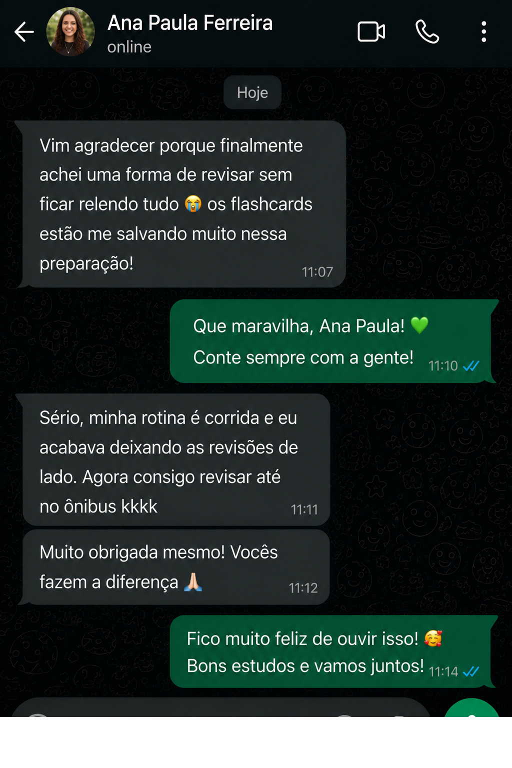 Avaliação de aluno do Fixa Concursos 2